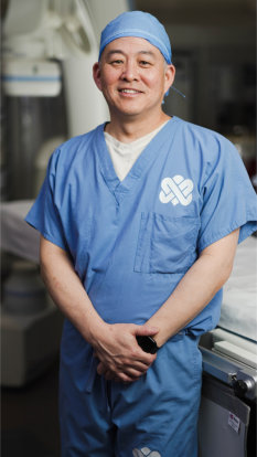 Christopher Lee, MD, interventional radiologist at Northbay Health who performs the kyphoplasty procedure.