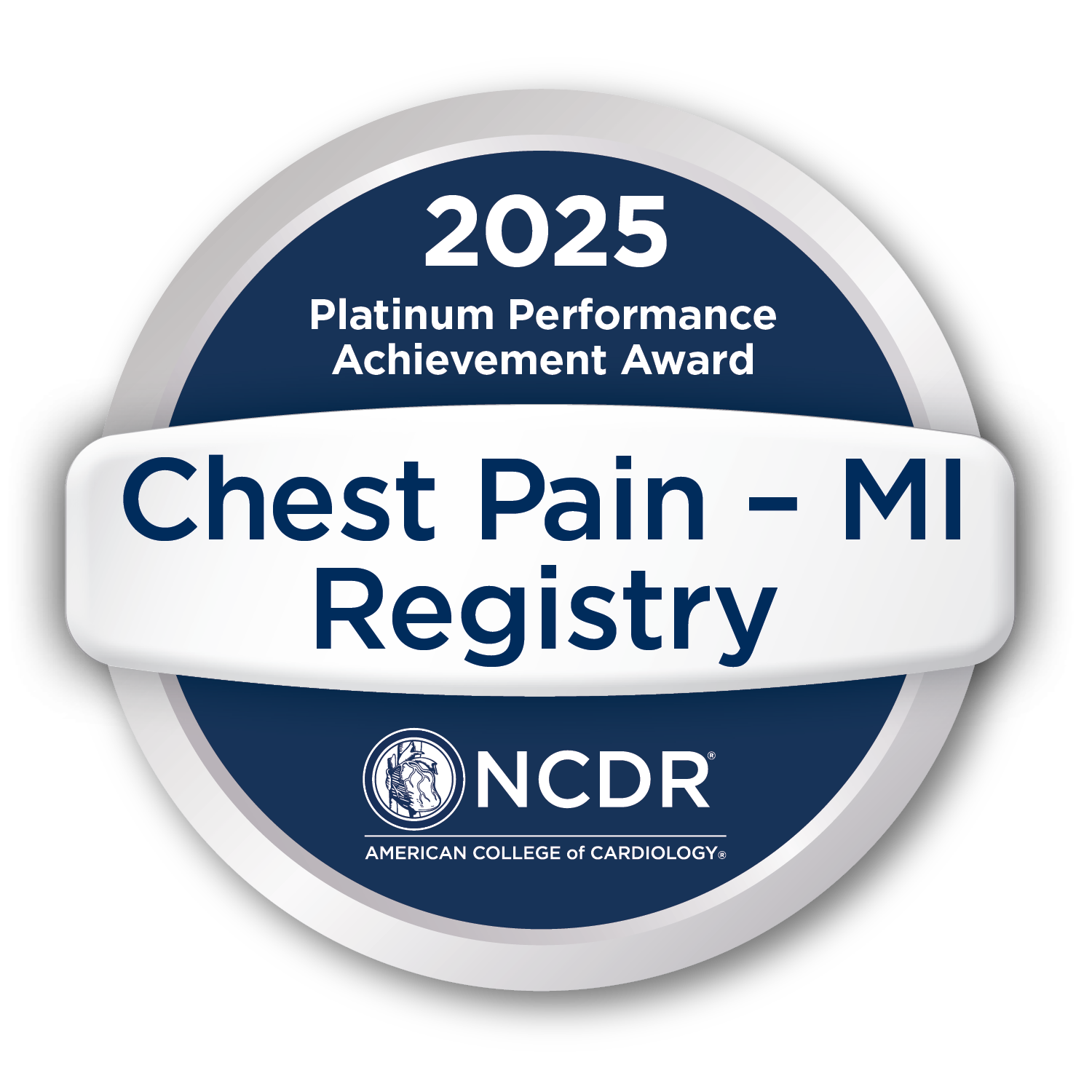 American College of Cardiology&rsquo;s NCDR Chest Pain &ndash; MI Registry Platinum Performance Achievement Award for 2025.